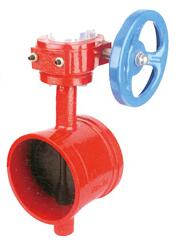 WBSX-16軟密(mi)封溝槽式信号(hào)蝸輪蝶閥